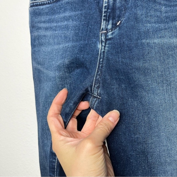 Agolde Sophie Crop Raw Hem Comfort Stretch Skinny Jean Dark Wash A018-3005 Sz 25 - Picture 5 of 10